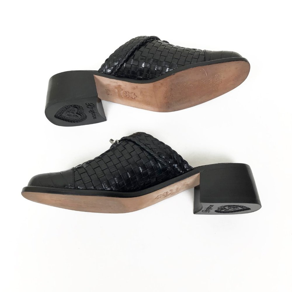 Brighton Frankie Black Basketweave Mule - Picture 7 of 8